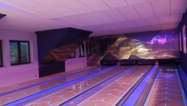 Kręgielnia w Rabce z nadrukami Wallmotion