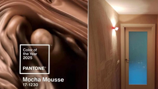 Mocha Mousse na tapetach Muraspec