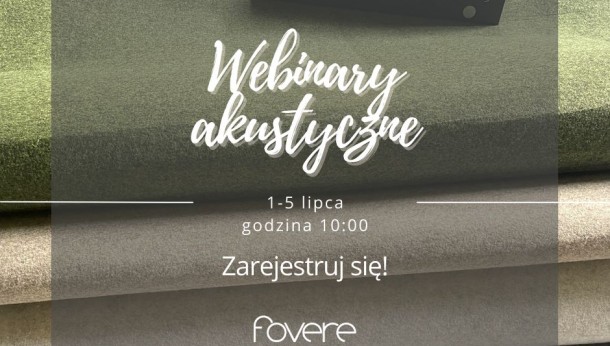  AKUSTYCZNE WEBINARY MURASPEC JUŻ W LIPCU