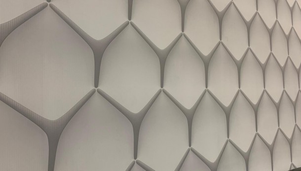 Futurystyczne tapety Muraspec w The Warsaw Hub